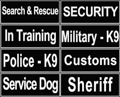 (image for) ID Patches for American Bulldog Harnesses And Collars