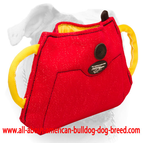 (image for) Bite builder of French Linen for young American Bulldog or puppy training