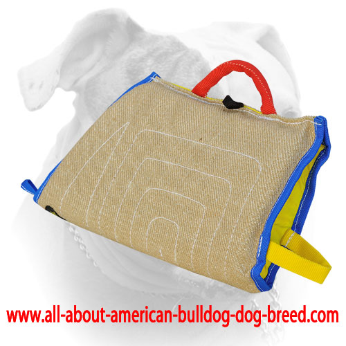 (image for) American Bulldog puppy bite sleeve made of jute material PS-0 training level-0