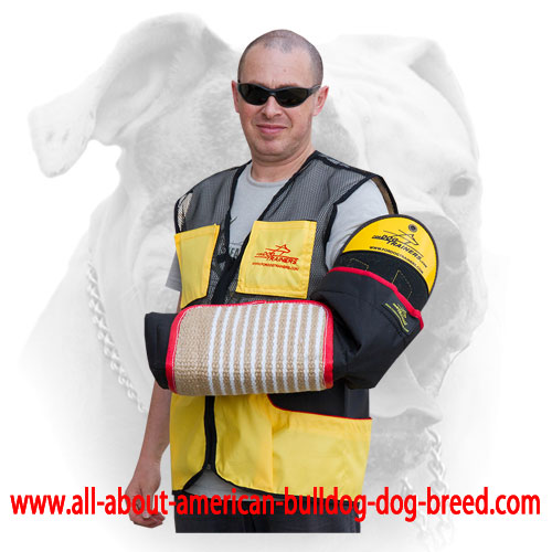 (image for) Ultra-light Intermediate Jute Bite sleeve for American Bulldog training