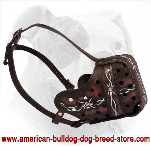 (image for) Exquisite Leather Muzzle With Original Print