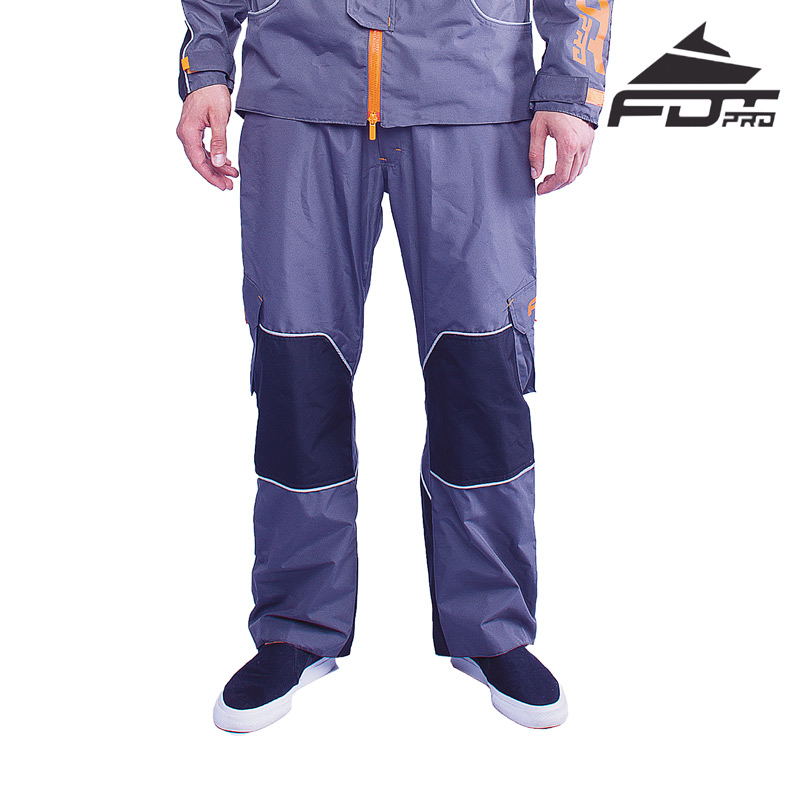 (image for) "Pro Pants" Dark Grey Color with Orange Trim - Click Image to Close