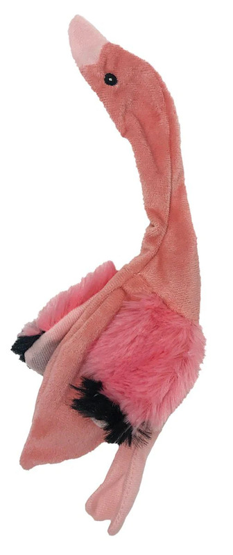 (image for) 11" Flamingo Crinkle Dog Toy