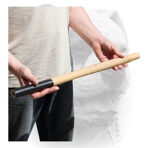 Reliable covered handle for Bamboo stick