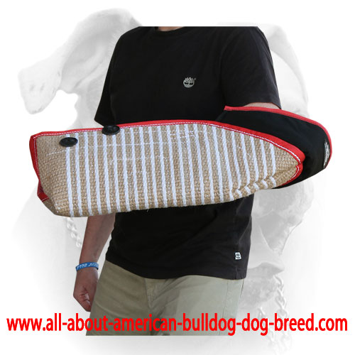 American Bulldog jute bite arm sleeve with anatomic construction
