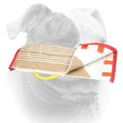 American Bulldog jute bite sleeve cover with a handle
