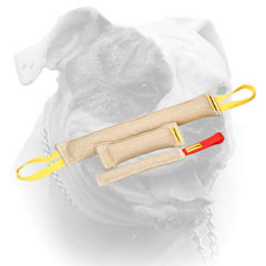 Three training jute bite tugs for American Bulldog