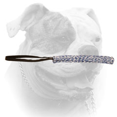 French Linen bite tug for easy American Bulldog puppy training