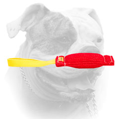 Pocket toy of French Linen with a comfy handle for American Bulldog