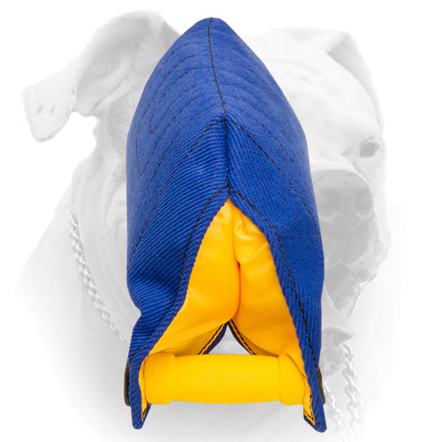 Three padded inside handles for American Bulldog bite builder