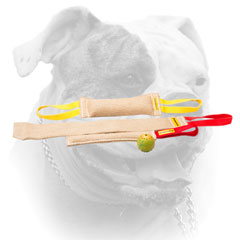 Stitched training jute bite tugs for American Bulldog