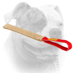 Durable handle for American Bulldog pocket toy