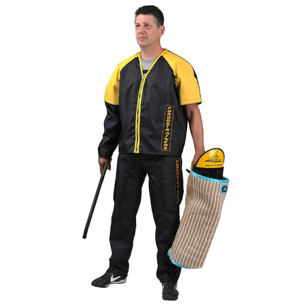 Nylon jacket with removable sleeve for American Bulldog trainer