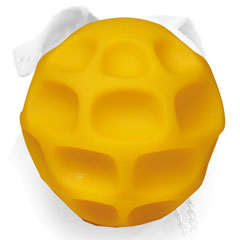 Tetraflex ball for treats dispensing